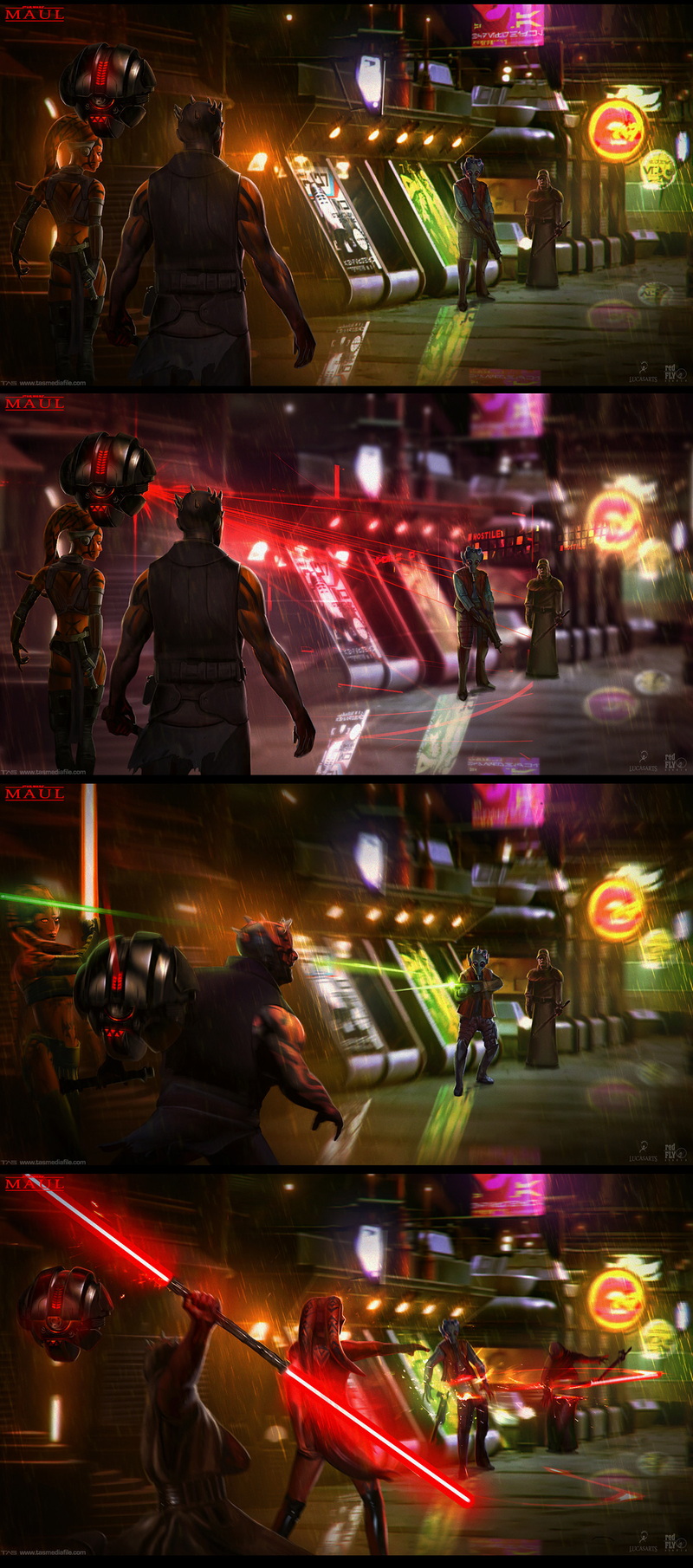 Illustration for article titled Another Look At That Cancelled Darth Maul Game